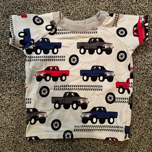 Small Shop Short Sleeve Truck Shirt 6-9M - Picture 2 of 3